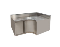 不锈钢平台转角柜